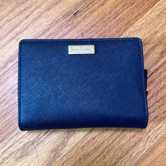 kate spade Bags Kate Spade Navy Blue Bifold Wallet Poshmark